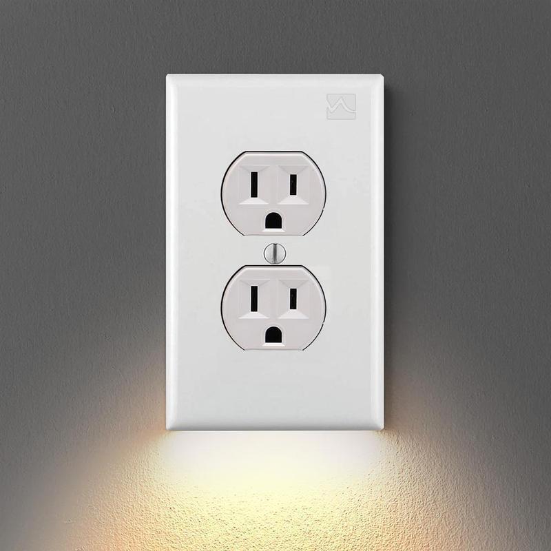 Hirundo Outlet Wall Plate With LED Night Lights