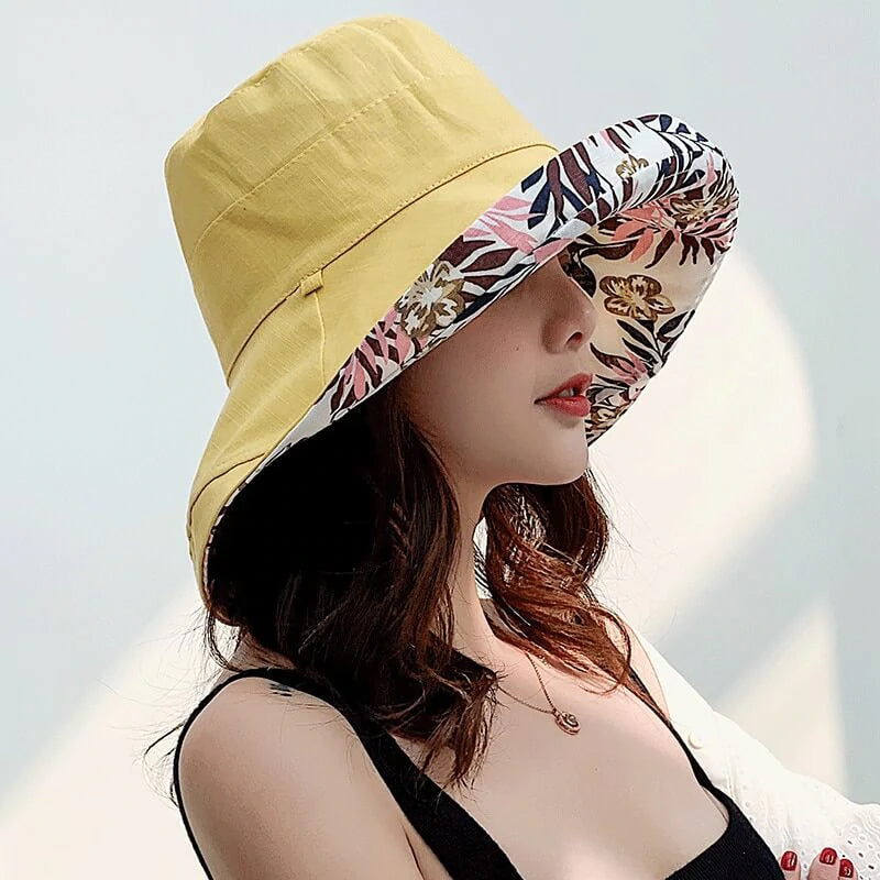 Wide Brim Cotton Summer Hat