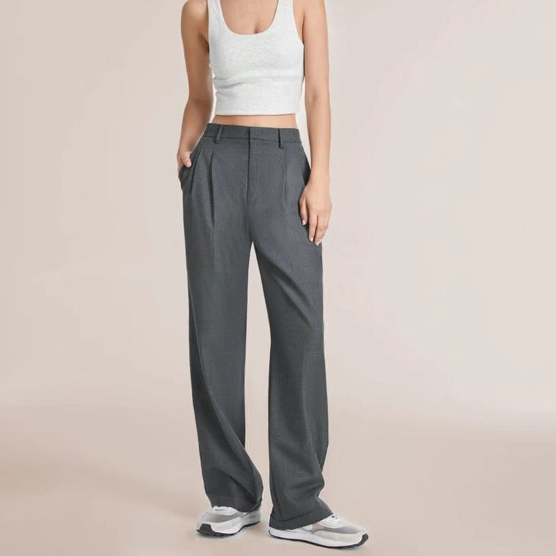 High Waist Tailored Wide Leg Pants