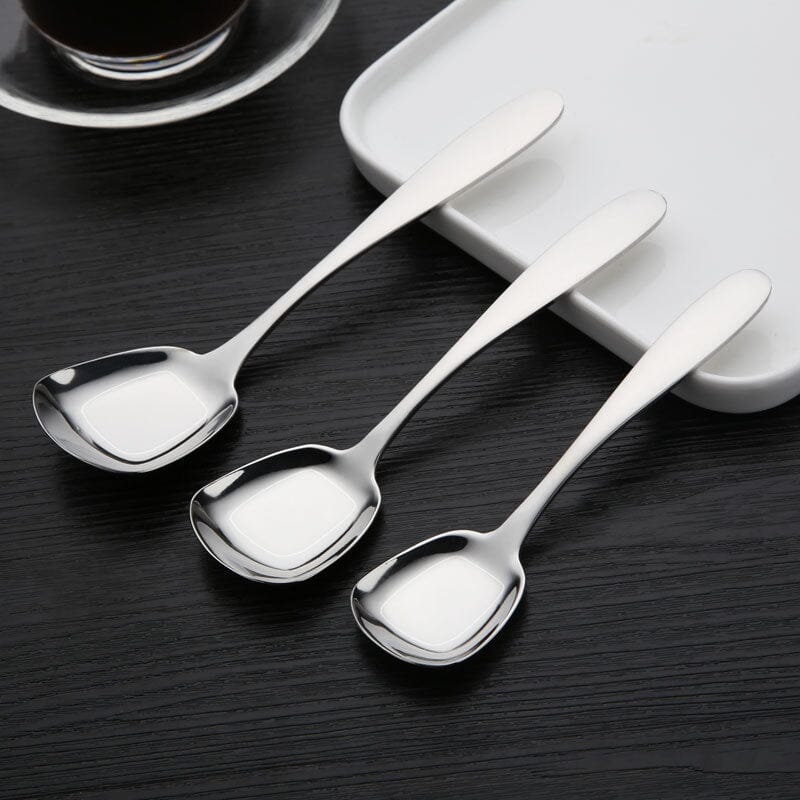 Square Head Stainless Steel Spoons