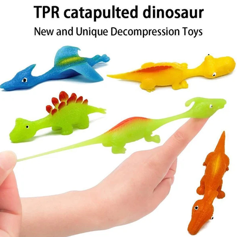 Slingshot Dinosaur Toys (10PCS, Random Color)