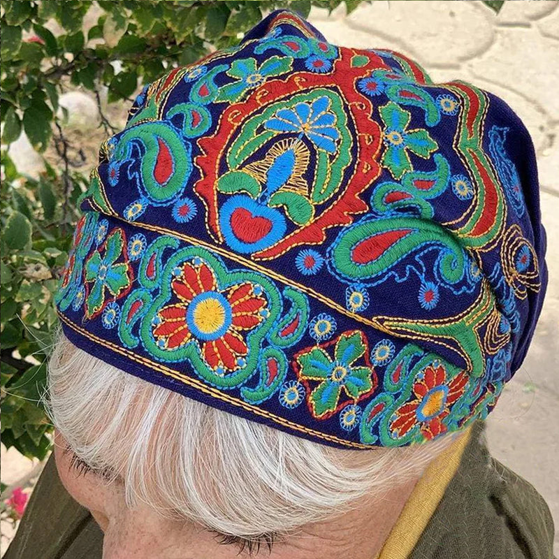 Embroidered Bandana Caps