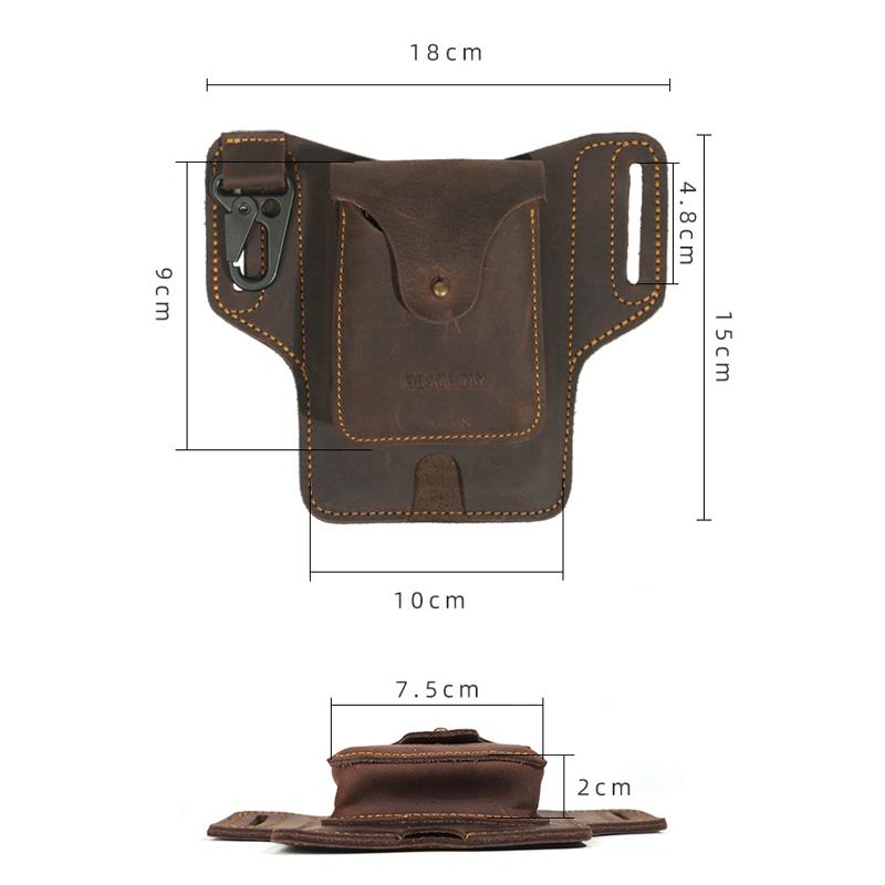 Leather Phone Belt Pouch