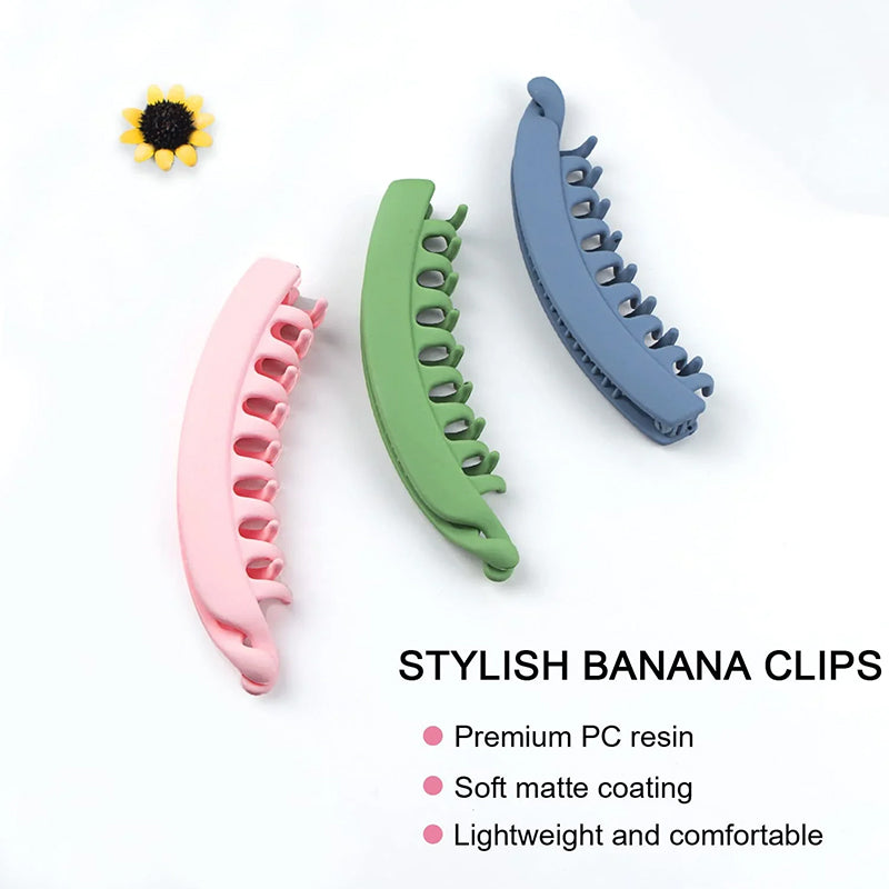 Large Banana Hair Clips