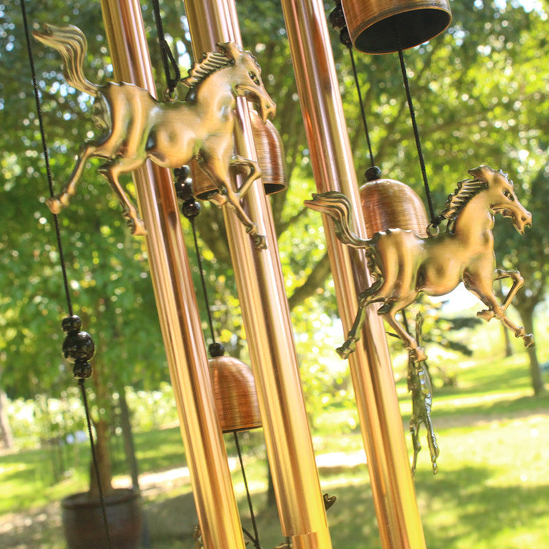 Retro Bronze Horse Wind Chime