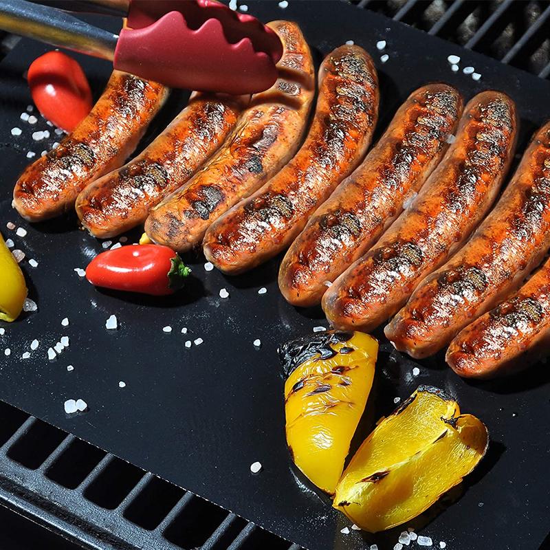 Non-Stick BBQ Grill Mats  with cutting box