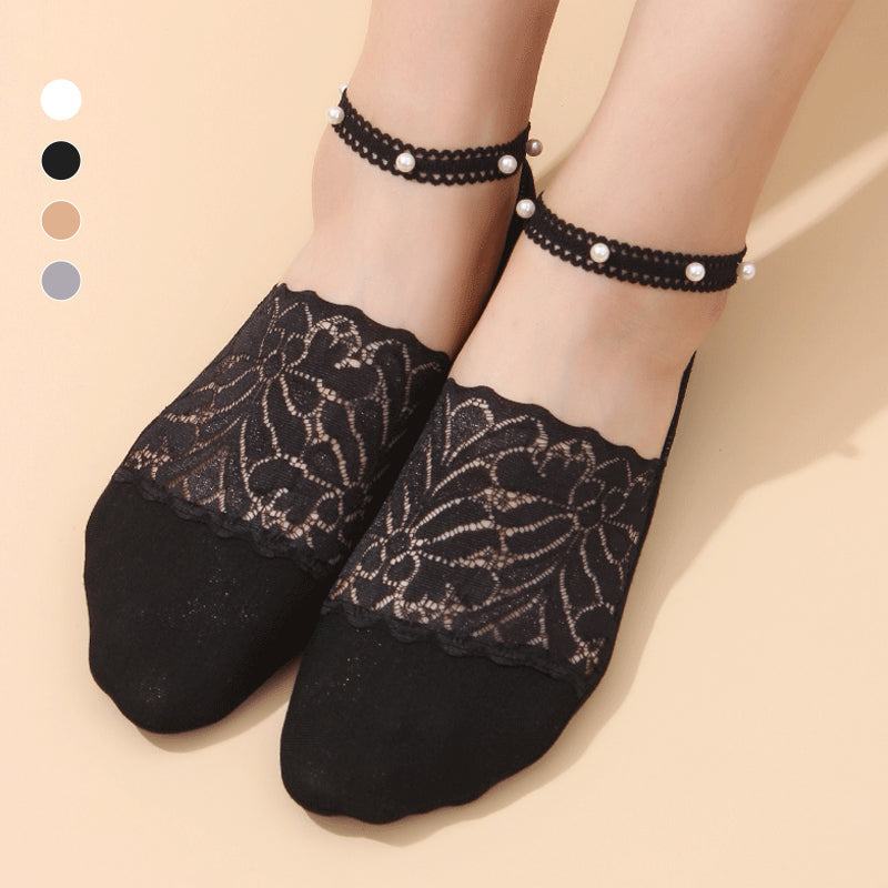 Pearl Lace Socks