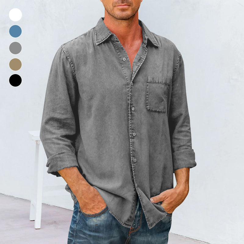 Mens Long Sleeve Button Down Shirt