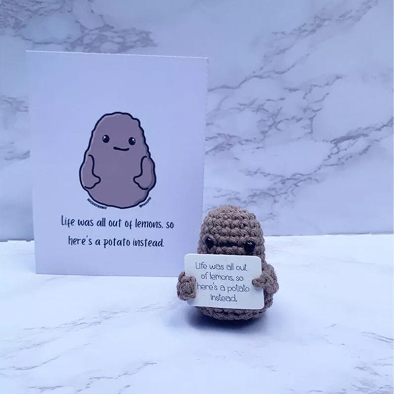 Funny Gift Knitted Positive Potato